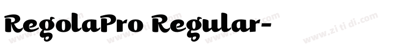 RegolaPro Regular字体转换 RegolaPro Regular字体转换